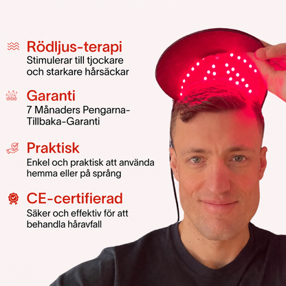 Rødljus-Kepsen® | Laserterapi til hårbund og vækst⁠