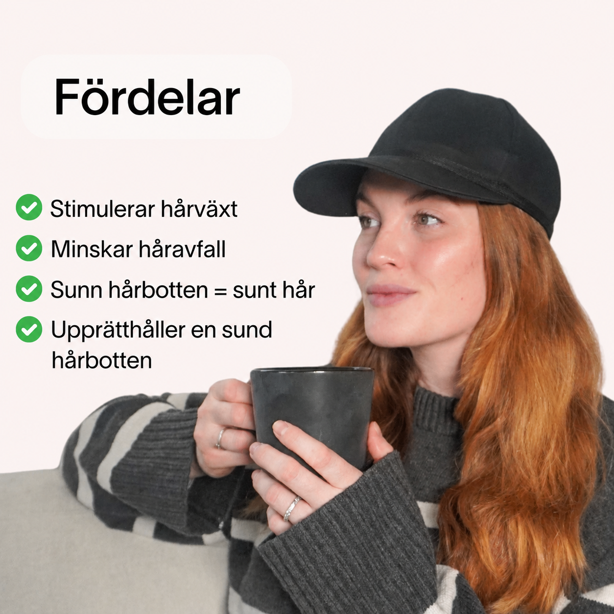 Rødljus-Kepsen® | Laserterapi til hårbund og vækst⁠
